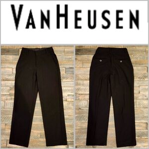 Van Heusen Black Dress Pants Straight Leg Boys Size 8